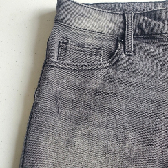 Letter To Juliet High‎ Rise Washed Black Jean Shorts Distressed L 32" Witchy NWT - Picture 12 of 16